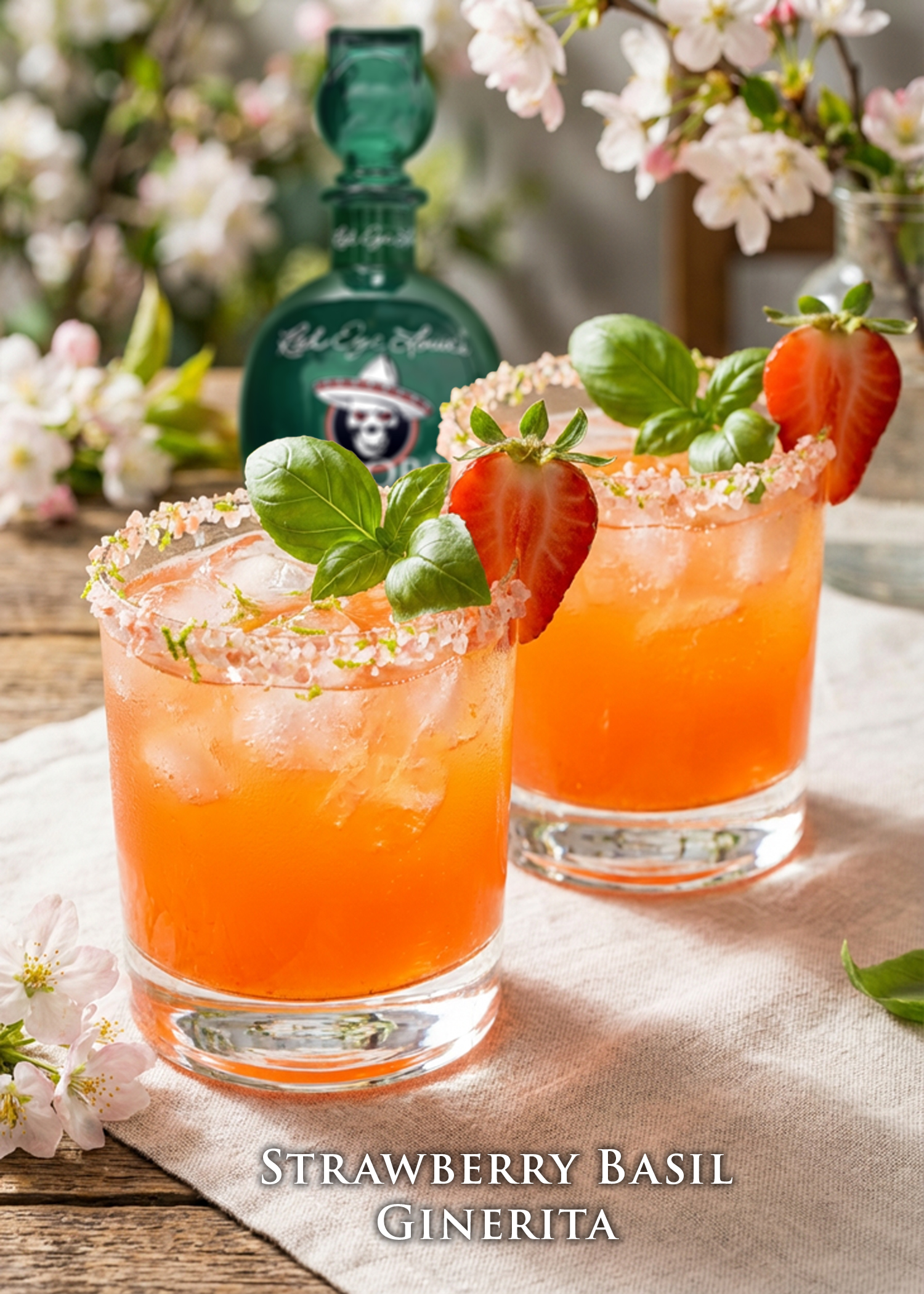 StrawberryBasilGinerita Maryland Style Cocktails