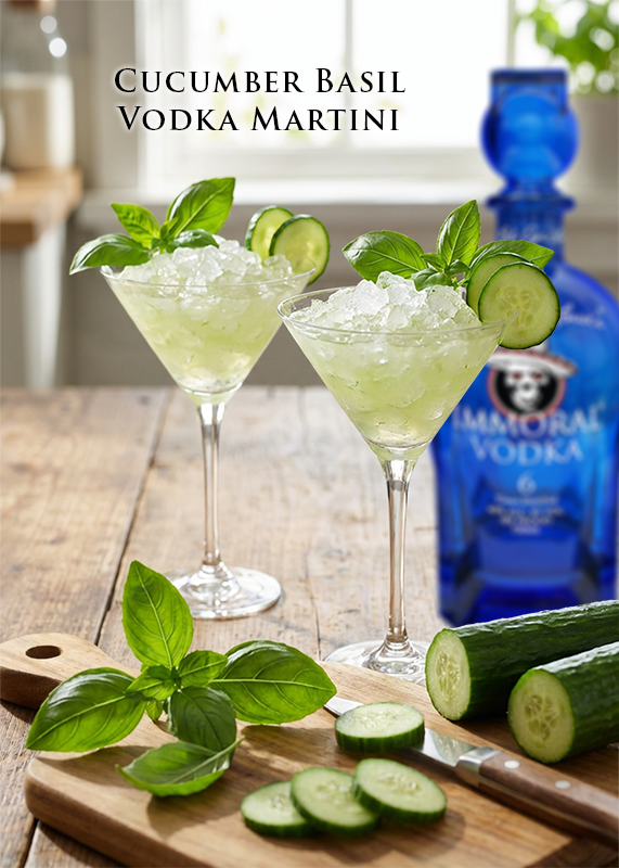 6-2 CucumberBasilVodkaMartini Maryland Style Cocktails