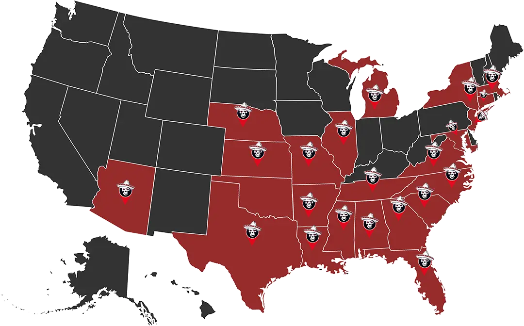 2026 Map All Red Eye Louie's Bottles